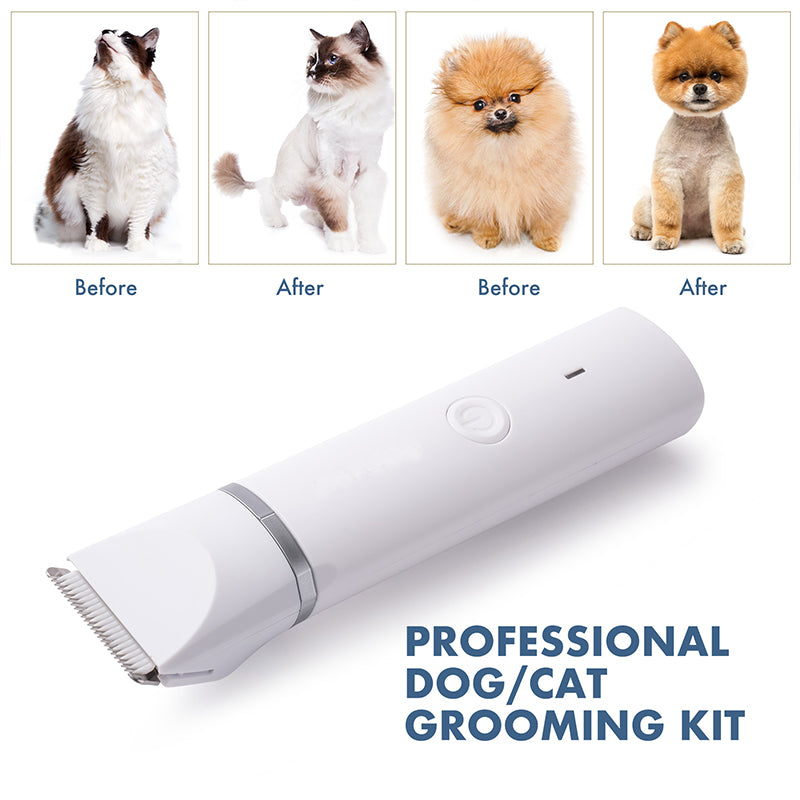 4 in 1 Pet Hair Clipper with 4 Blades Grooming Machine Trimmer & Nail Grinder Prefessional Haircut For Dogs Cats Drop Shipping